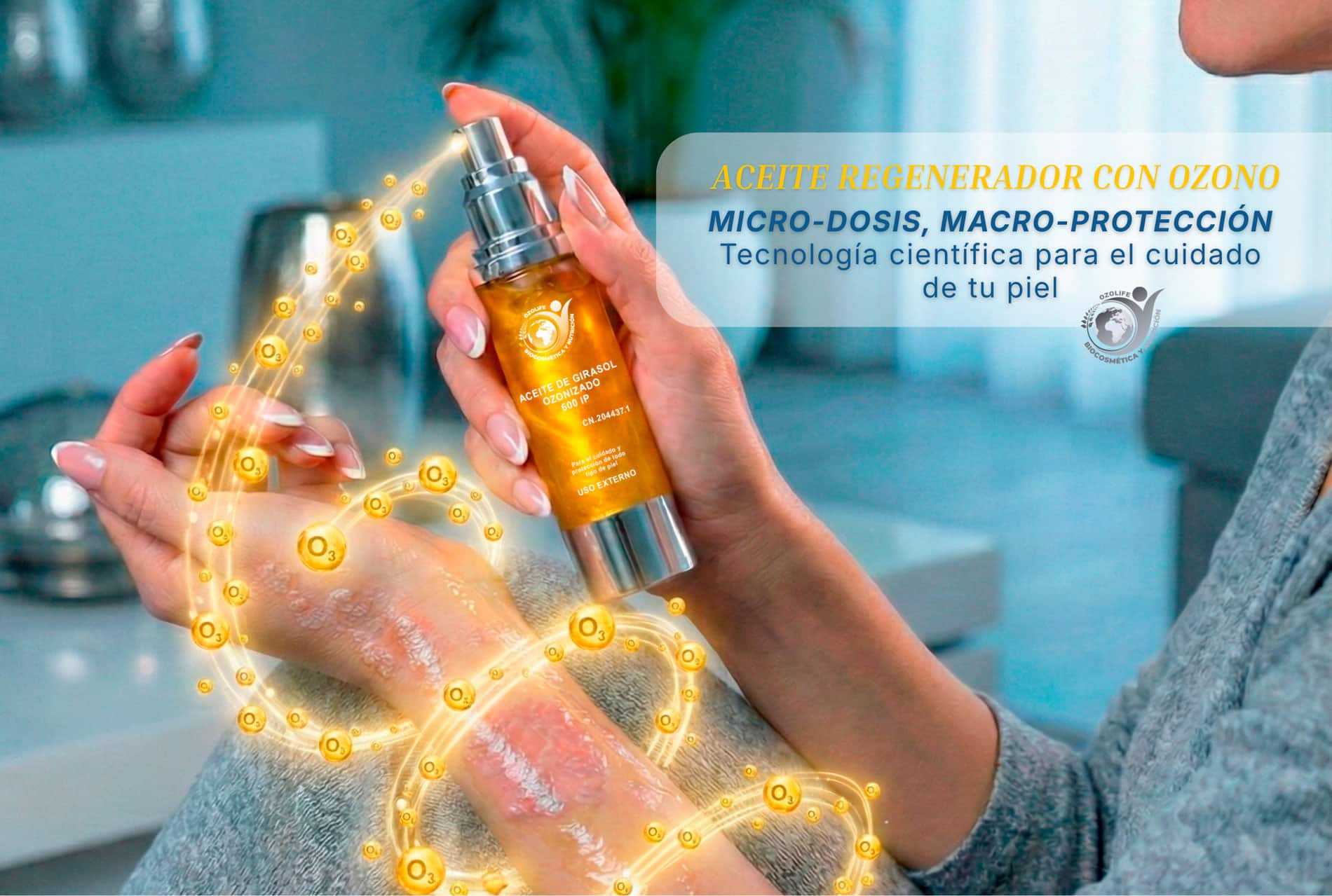 En este momento estás viendo Aceite regenerador con ozono: Solo una gota para proteger tu piel
